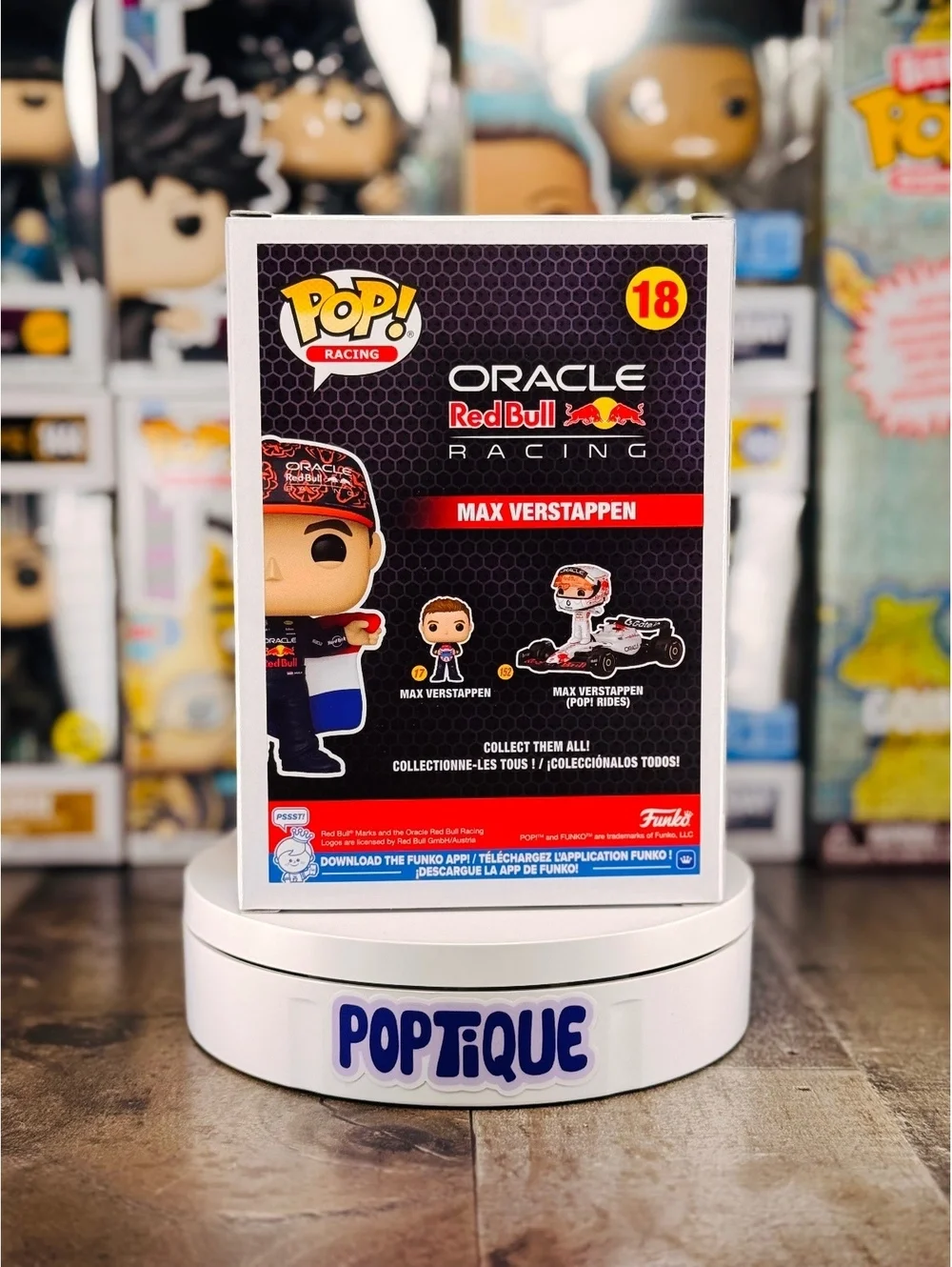 Formula 1 Red Bull Max Verstappen with Flag Funko Pop! #18 - EE Exclusive